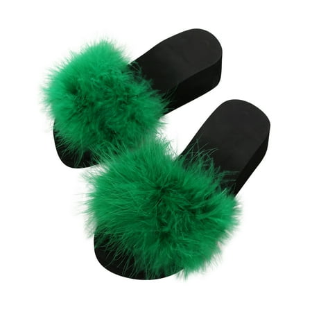 

Honeeladyy Clearance under 5$ Summer Women Thick Bottom Slope Heel Shoes Beach Sandals Roman Casual Slippers