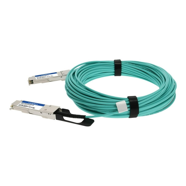 QSFP+ AOC 20 m - Câble Réseau - QSFP+ à QSFP+ - - Fibre Optique - Actif