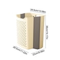 thumbnail image 3 of SLYNSHome Compact Laundry Basket,Plastic Collapsible Laundry Hamper Wall Mounted Portable Hanging Storage & Organization Container - Yellow, 3 of 7