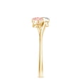thumbnail image 3 of Rosec Jewels IGI Certified Lab Grown Pink White Diamond Promise Ring - Toi Et Moi Ring (1 Carat, E-VS1 Grade) - Gift for Valentines Day, 10K Yellow Gold, US 12.50, 3 of 8