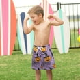thumbnail image 4 of FORMRS Boys Swim Trunks Quick Dry Mesh Liner Boardshorts Sizes XS-XL, Halloween Pumpkin, 4 of 7