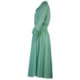 thumbnail image 3 of Conjunto Elegante De Falda Corta Con Estampado De Rayas De 2 Piezas Para Mujer, Conjunto De Falda Superior Con Botones De Manga Larga Y Cuello De Solapa, 3 of 7