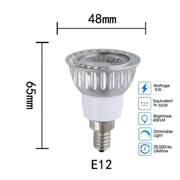 Luz LED COB RGB de Color, 5W, MR16 luz descendente, E27, E14, GU10, foco LED para el hogar, 85-265V, equivalente a lámpara halógena de 30W