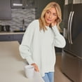 thumbnail image 6 of SUNBS Oversized Sweaters for Women Winter Crewneck Pullover - Cozy Knit Long Sleeve Top Casual Loose Fit Clothes, 6 of 9