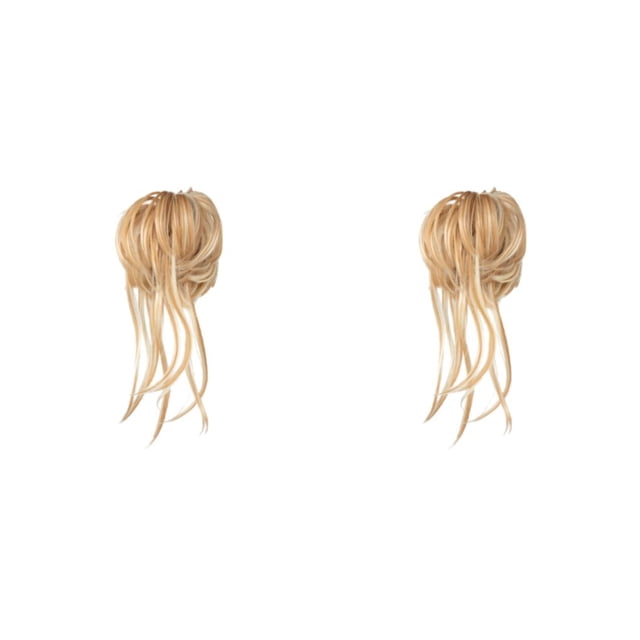 Guardoinrt Curly Hair Bun Any Occasion And Hair Type Made Of Materials Ponytail Extension 26H613 2Set