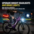 thumbnail image 7 of ESKUTE C200D 70-Mile Electric Bike for Adults, 840Wh Removable Battery, 500W Motor, Up to 20MPH, 26" Tires, 7-Speed Step-Over E-Bike Purple, UL2849, 7 of 7