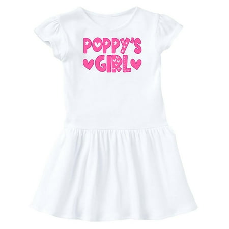 

Inktastic Poppy s Girl Pink with Hearts Gift Toddler Girl Dress