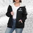 thumbnail image 4 of Fleece Lined Hoodie Womens Winter Zip Up Warm Sherpa Fuzzy Jacket Casual Heavyweight Outwear Coat with Pocket, 4 of 5