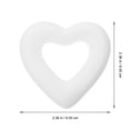 thumbnail image 2 of CIMAXIC White Foam heart Ornament for Decoration 6cm Hollow Shape Perfect for DIY Crafts and Party Decor, 2 of 6