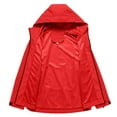 thumbnail image 6 of Women's Lightweight Waterproof Hiking Jacket with Adjustable Hood Outdoor Windbreaker Packable Raincoat for Travel, 6 of 8
