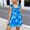 Blue-02, variant on Sentuca Girls Dress Casual A-Line Ruffle Sleeveless Dresses with Back Elastic String for Holiday Daily Size 8-9Years
