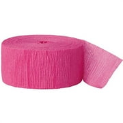 250ft hot pink crepe paper streamers