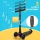 thumbnail image 2 of Para niños' scooter ages 6 - 12 | kick scooter toddlers | 3 light - up wheels, 4 adjustable heights, aebc - 9 bearing, tilt y steer | outdoor activity gift boys y girls ages 3 - 5 | negra, 2 of 6