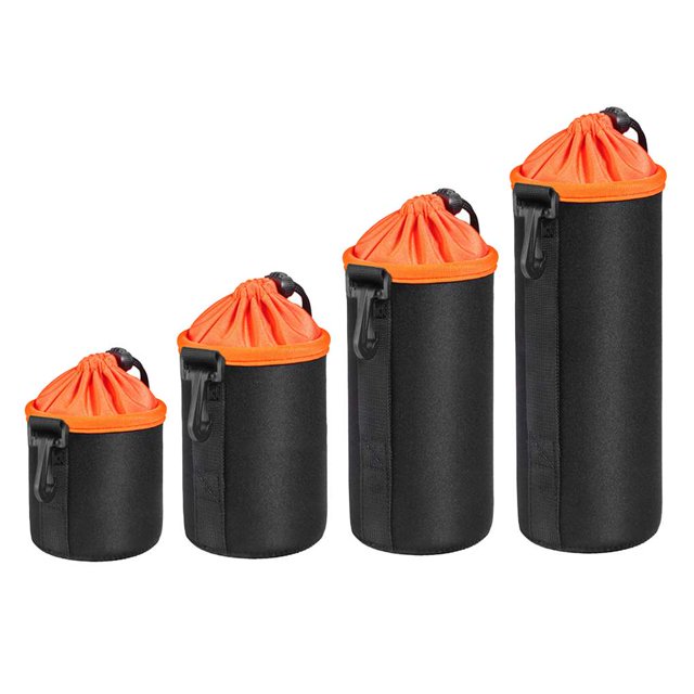 Bolsa de lente de cámara de video de lana agregada Estuche de lente suave impermeable Bolsa de cámara de neopreno protectora gruesa Kearding DZ3956-05B