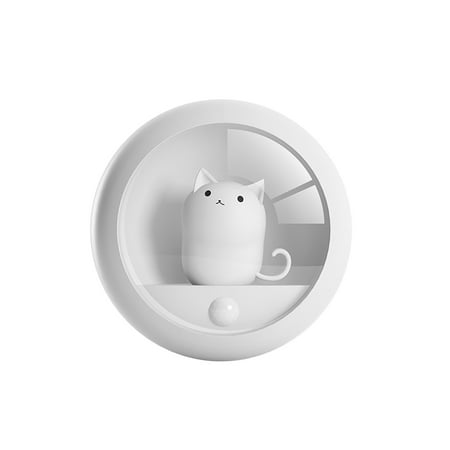 

Creative Human Body Sensor Night Owl Night Light Cute Pet Cat Bedroom Atmosphere