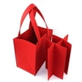 thumbnail image 3 of Bolsa de mano para vino de 6 botellas, portador de botellas de vino acolchado térmico aislado para viajes, Picnic, gran regalo para amantes del vino, 2 uds., 3 of 5