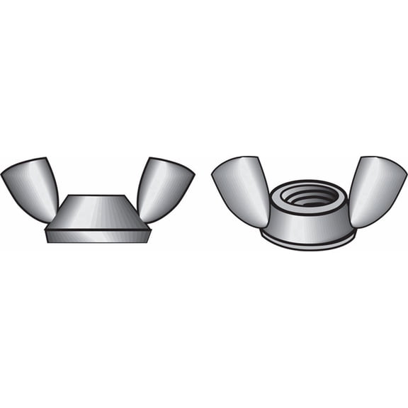 Hillman 180237 6-32 in. Zinc Plated Cold Forged Wing Nut