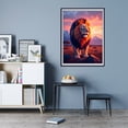 thumbnail image 7 of Diamond Art Kit for Adults, Lion Majestic Sunset Landscape Diamond Painting for Adults Beginners, DIY Diamond Art Painting Kits, 5D Diamond Painting Crafts for Home Decor 12x16 Frameless, 7 of 7
