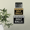 thumbnail image 3 of Classic Framed Lost And Found Golf Balls Sign (Black Gold) - Large, 3 of 5