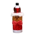 thumbnail image 1 of TIELUTT Christmas Decoration Bottle Set Hotel Table Decoration Red Bag Cartoon Old Christmas Sleeve Glasses Shatterproof Sweaters for Bottles Mens Bag Reusable Bottle, 1 of 6