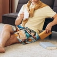 thumbnail image 3 of KLL Coastal Style Garden Villa for Men's 1-Pack Shorts,Sleep Pajama Shorts for Men Soft Pj Shorts Men's Pajama Bottoms Sleepwear -X-Large, 3 of 7