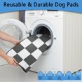 thumbnail image 5 of Non-Slip Training Pads, Washable Reusable Pee Pads for Dogs in Crates and on Floors, 24" x35" (Texture/leopard /Geometry), 5 of 8