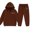 thumbnail image 5 of QATAINLAV Toddler Girl's Outfits Cute Cpmfy Heart Sweatsuit Long Sleeve Sweatshirts and Sweatpant Athletic Casual spring Winter Outfits, 5 of 5