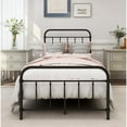 thumbnail image 3 of Metal Twin Bed Frame with Headboard And Footboard,Black Color,Classic Style, 3 of 4
