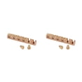 thumbnail image 2 of relayinert Écrou de Cloche de Guitare Hauteur Réglable Largeur Écrous de Corde en Laiton Pièces de Guitares Électriques Décoratif Résistant à l'Usure Usage Débutant comme Montré 2 Pcs, 2 of 6