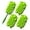 Green, variant on Microfiber Feather Duster, Hand Washable Dusters with 4 Pcs Replaceable Microfiber Head, Foldable Detachable Dust Duster, Perfect for Cleaning Windows, Tables, Cars,Furniture, Fans Blue