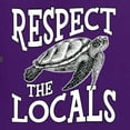 thumbnail image 6 of Wild Bobby Respect The Locals Save Our Oceans Turtle Animal Lover Men Graphic Tee, Purple, 3X-Large, 6 of 6