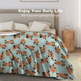 thumbnail image 4 of Red Panda Blanket Warm Cozy Red Panda Bamboo Flannel Throw Blanket for Travel Living Room Home Kids Adults 60"X50", 4 of 6