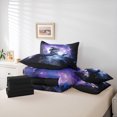 thumbnail image 5 of Manfei Witch Lizard Twin Bedding Sets 7-Piece, Psychedelic Stars Galaxy Bedding Comforter Set, Teens Boys Girls Kids Reversible Sheet Sets, Ultra Soft Home Decor, 5 of 7