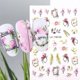 thumbnail image 3 of Flower Nail Art Stickers Spring Nail Decals for Acrylic Nails 3D Self Adhesive Nail Art Supplies Cute Floral Butterfly Nail Designs Finger Manicure De, 3 of 4