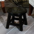 thumbnail image 3 of Rubberwood Base - Queen Bee Carving - Serve as Mini Table in Patio - Have a Snack, 3 of 3