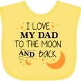 thumbnail image 3 of Inktastic I Love My Dad to the Moon and Back Boys or Girls Baby Bib, 3 of 4