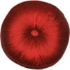 Better Homes&gardens Center Button Tufted Round Pillow Red