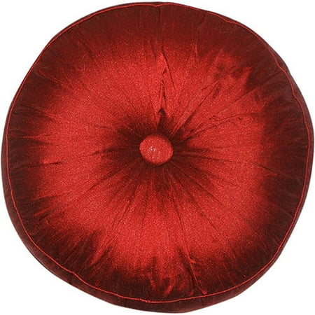 Better Homes and Gardens, Red Button Tufted Round Decor Pillow