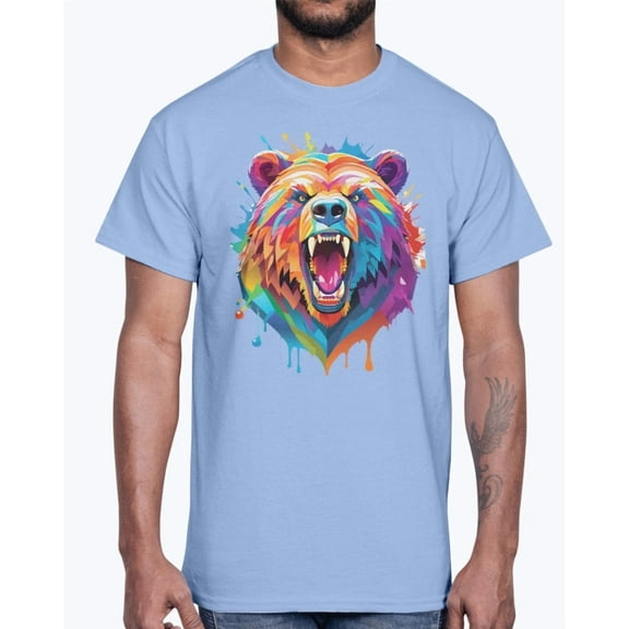 Animal Shirt, Tee Shirt with Bear, Bear Shirt