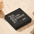 thumbnail image 4 of 5x5 IN But Did You Document it Wooden Box Sign, HR Gifts Office Desk Decor Women Men, Human Resources Gifts Black Wooden Box Block Sign, 4 of 7