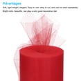 thumbnail image 3 of 200 Yards Tulle Ribbon Rolls Netting Fabric Spools 6" Red for Christmas Wrapping Wedding DIY, 3 of 5