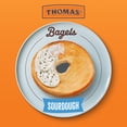 thumbnail image 3 of Thomas' Sourdough Bagels, 6 count, 8g Protein, Kosher OU PARVE Bagels, 18 oz Bag, 3 of 7