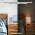 thumbnail image 5 of Purple Lavender Liquid Bedside Table Lamp LED Warm Lights with USB Charging Port Retro Cylinder Desk Lamps, 5 of 7