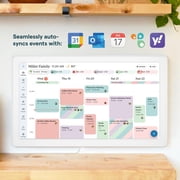 Skylight Calendar Max 27-inch Touchscreen Digital Calendar, All-in-One Family Organizer and Chore Chart, Wall Mountable Planner - Classic White