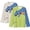 Dinosaur Green Beige, variant on 13-14 Years Boys Shirts Long Sleeve Shark Crew Neck T-Shirts Casual Loose Brown Green Tops Kids Winter Layering Tees