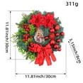 thumbnail image 3 of Christmas Wreat, Artificial Christmas Jesus Wreath Round Christmas Wreaths Christmas Doors Hanging Banners Window Wall Wreaths for Front Door Decoration, 3 of 7