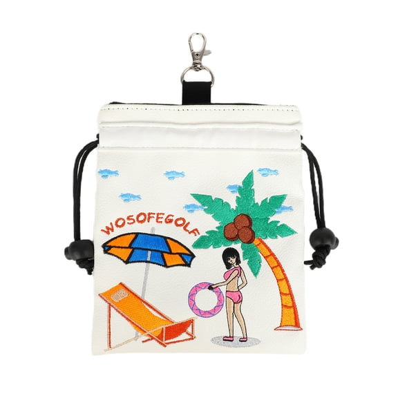 Golf Tees Pouch Golf Tees Storage Bag Golf Tees Storage Bag with Clip for Men