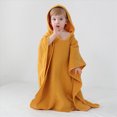 thumbnail image 2 of zuwimk Boys Girls Terry Bathrobe,Cotton Towel Robe ，Hooded Toddler Soft Fuzzy Robe For Kids(Yellow,One Size), 2 of 6