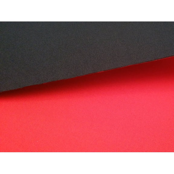 2mm Red Neoprene Fabric, Scuba Wetsuit Material, Fabric For Sewing, Thin Foam Rubber Sheet (Red, 1' x 3')