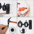 thumbnail image 3 of Curtain Rod Bracket, 15Pcs Double Curtain Rod Holder, Double Rod Brackets Hooks for Living Room Bedroom Curtain Rods, 3 of 7